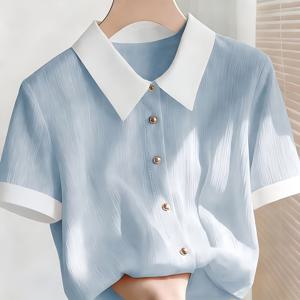 TEMU DJ260317970 여성용 엘레강스 캐주얼 셔츠