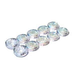 TEMU YUER 기타 이펙트 페달용 풋스위치 토퍼 - 투명 10mm 플라스틱 범퍼 & 노브 보호대 - 10개 풋스위치 토퍼 캡으로 성능 향상 및 내구성 강화