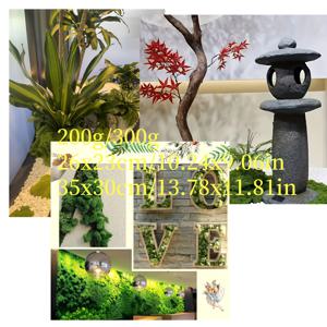 TEMU 200G/300G 인조 이끼, 테라리움, 플로럴 디자인, 정원 및 프로젝트에 적합한 실물과 같은 녹색 인조 이끼