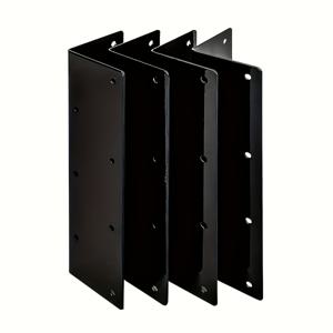 TEMU 4개입 두꺼운 160mm 초대형 L자 코너 지지대, 정원 울타리 브래킷 연결 부속품용, 90도 침대 코너 철제, 선반 지지 부속품