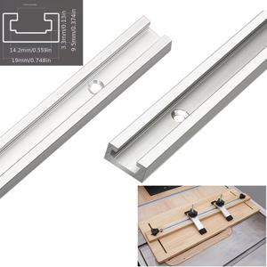 TEMU 2개 세트, 400X19X9.5mm, 총 길이 800mm T-트랙 목공 가이드 레일, 알루미늄 합금 재질, T-트랙 미터 트랙 지그, T-스커우 고정 슬롯, 테이블 톱, 밀링 머신 및 기타 도구에 적합