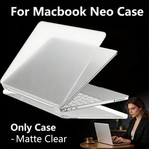 TEMU EOOCOO MacBook Neo 13인치 2026 호환 케이스, 지문 방지 및 스크래치 방지 하드 쉘 보호 커버, A3404용 MacBook Neo 케이스에 적합한 무광 투명 PC 쉘, MacBook 액세서리용 경량 커버