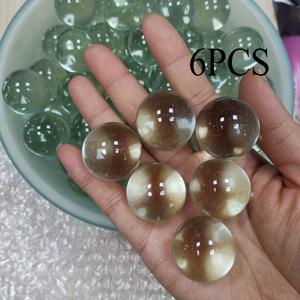 TEMU 30mm 투명 유리 구슬 6개입, 핸드볼 기술 연습, 수족관 조경, 유리병 장식용. DIY 공예용으로 유리 용기 장식품 만들기, 붙여서 장식용 그림 제작, 색깔과 창의성 추가용