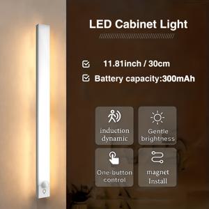 TEMU NBBUFF LED 모션 감지 조명, 3단계 온도 설정, 무한 디밍, 360° 감지, USB 충전식, 침실, 침대 옆, 계단, 캐비닛, 책상용 전자식 조명, 스타일리시한 램프, 다기능 조명