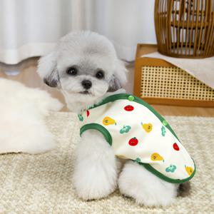 TEMU 강아지 테디견, 비숑, 고양이, 포메라니안, 슈나우저, 코기, 기타 소형견용 심플 봄/여름 조끼 1개, 토마토색 조끼 26개, 애완동물 옷, 사랑하는 반려동물을 위한 조끼