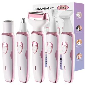 TEMU 여성용 멀티펑션 전기 제모기 세트, USB 충전식, 눈썹, 코, 얼굴, 다리 등 다양한 부위 제모에 적합. 휴대용 및 부드러운 사용감, 여성 친구를 위한 완벽한 선물