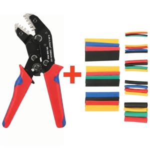 TEMU 전문가용 SN-58B Pro 압착기 세트, 열수축 튜브 164개 포함, JST Dupont Molex 2.8/4.8/6.3mm용 래칫 터미널 압착기, 3D 프린터 및 DIY 전자제품용 정밀 와이어 플라이어