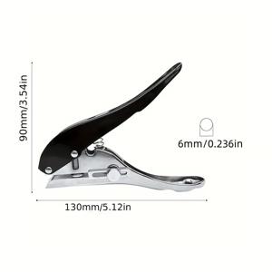 TEMU 헤비듀티 싱글 홀 펀치 - 종이, 카드, 플라스틱, 카톤용 스테이플 - 6mm/ 8mm/ 10mm 조절 가능한 펀치 사이즈, 휴대용, 핸드헬드 및 장거리 사용 가능
