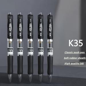 TEMU K-35 리트랙터블 젤 펜으로 부드러운 필기감을 즐기세요. 블랙 색상으로 0.7mm 및 1.0mm 클래식 볼펜 팁으로 제공되며 대용량 잉크 카트리지가 특징입니다. 시험 및 사무실 사용에 적합합니다.