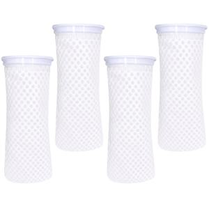 TEMU 4개입 벌집 필터 양말 세트, 각 4인치 및 150마이크론, 수족관용 디자인. 이 3D 벌집 필터 양말은 바닷물 및 민물 수족관, 연못 및 수펌에 적합합니다.