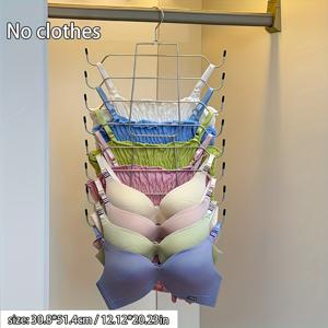 TEMU 브라 정리 선물, 옷장 속 속옷 브래너, 옷걸이형 밀착형 옷 정리 랙, 넥타이, 속옷, 조끼, 스커트에 적합. 휴대용 정리 브래너, 기숙사 및 가정 옷장 정리에 적합. 다기능 옷걸이