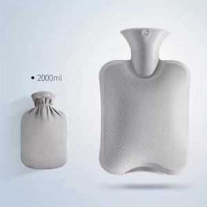 TEMU 소프트 커버 온수병, 2L 생리통 완화용 온수 가방, 목과 어깨, 온열 및 냉찜질, 손/발 워머