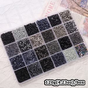 TEMU 불규칙한 원통형 유리 씨드 비즈 세트 한 상자 - 다양한 스타일의 유리 씨드 비즈, DIY 수공예품 및 주얼리 제작 용품, 둥근 구슬 수제 선물, 주얼리 제작, DIY 팔찌, 목걸이, 귀걸이에 적합 - 여러 색상 선택 가능, 초보자 및 숙련된 장인용
