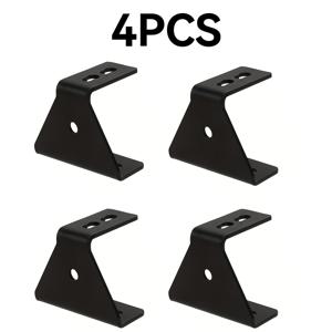 TEMU 4개 VR 루프 랙 추가 | ALPHARACK 루프 랙에 적합, 90° 앵글 65mm 장착 브래킷, 모든 항공 레일 또는 기타 장착 포인트에 범용 설치, 항공