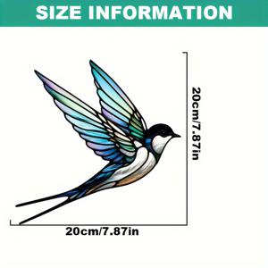 TEMU 1개 생생한 갈매기 햇빛 가리개 - 7.87 X 7.87인치 아크릴 스타일 장식 장식품, 멀티 컬러 창문 및 정원 걸이, 평온한 풍경 디자인, 현관 및 벽 예술에 적합