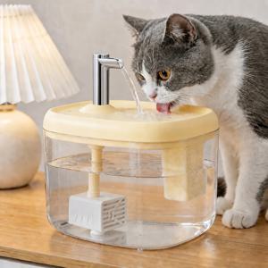 TEMU 신제품 1.5L 대용량 자동 펫 분수대, 3가지 색상 선택 가능. 고양이/강아지/반려동물용. USB 전원, 배터리 불필요. 저소음 작동, 안전하고 신뢰할 수 있으며 자동 물 순환 기능 포함. 반려동물 주인이 사랑하는 반려동물을 위한 완벽한 선물.