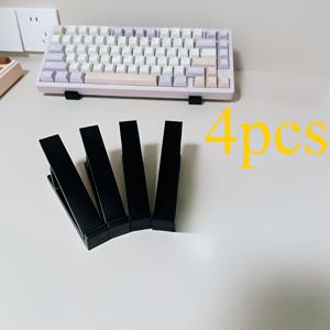 TEMU 키보드 받침대 4개 세트, 미끄럼 방지 각도 조절식 사각 범용 브라켓, 사무용 및 게이밍용으로 적합