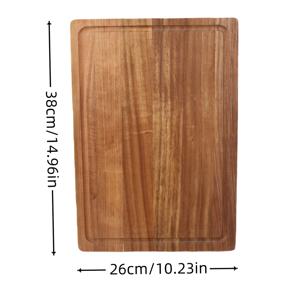 TEMU 1개 나무 도마, 휴대용 손잡이 포함, 다목적 도마. 고기, 생선, 치즈, 빵, 디저트, 과일, 채소 절단에 적합. 미끄럼 방지, 내구성 있는 주방 트레이, 쉬운 그립 손잡이, 실내/야외 모임에 이상적