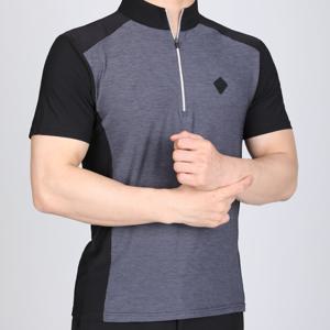 TEMU 남성 여름에도 시원한 가성비 썸머티 배색 반팔 집업 티셔츠 승부사(SI31LT032M)