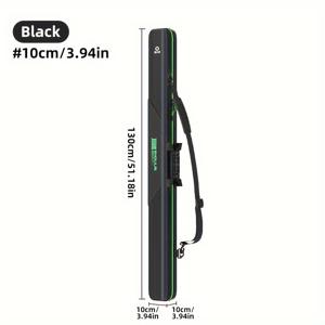 TEMU 130Cm 확장형 하드 로드 케이스, 대용량 ABS 낚시 장비 가방 (VIP 카드 슬롯/로드 스트랩 및 로드 네트 포함), 올인원 수납, 내마모성 및 방습, 레이어드 정리 기능의 초대형 공간