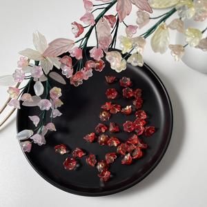 TEMU 32개, 12mm 릴리 꽃 모양 비즈, DIY 액세서리 제작용 소품, 팔찌 목걸이 머리핀 장식, 수제 공예 재료, 보석 만들기 비즈, 섬세한 디자인, 광택 마감, 크래프트 비즈, 주얼리 메이커