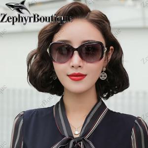 TEMU 【Zephyr】2026년 신형 여성 편광 선글라스, 큰 얼굴 날씬해 보이는 선글라스, 고급감 우아한 패션 아웃도어 선글라스