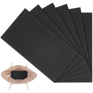 TEMU 6개 검정색 플라스틱 베이스 쉐이퍼, 10.5×5.5인치, 핸드백, 토트백, 클러치, 지갑, 가죽 가방, 니트 가방, 백팩 삽입 가능, 모양 유지 및 붕괴 방지