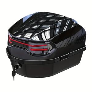 TEMU 1 세트 탑 박스, ABS 소재, 45L/11.89 갤런, 무료 충격 흡수 베이스, 내부 안감, 편안한 등받이, 러기지 가방, 의류 보관, 개조, BMW, Yamaha용 헬멧
