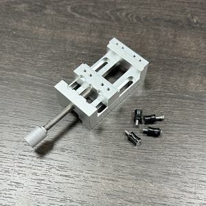 TEMU 1개 미니 드릴 프레스 바이스 (소프트 조, 0-47mm 클램핑 범위), 공예, 주얼리 제작, 모델링 및 수리용 정밀 알루미늄 소형 바이스