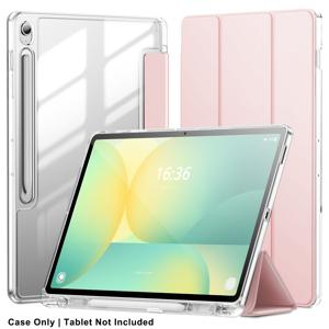 TEMU 삼성 갤럭시 탭 S10/S10 FE 10.9'' 2025 SM-X520/X526/X526B SM-X720/X726B 태블릿 보호 케이스 투명 아크릴 안티벤딩 신형 하드 케이스 펜슬 홀더 자동 슬립/ 지원