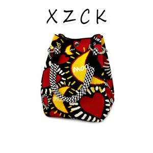 TEMU XZCK 라마단 테마 미니 버킷백 달/하트 프린트 하트 디자인 드로스트링 토트백 라마단 선물