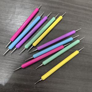 TEMU 엠보싱 펜 세트, 볼펜 클레이 몰드 도구, 5가지 패턴 추적 및 도트 페인팅 추가 포함, 세라믹, 네일 아트, 페인팅 및 공예에 적합