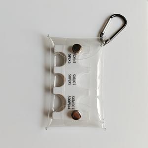 TEMU 동전 클립, 잔돈 보관 파우치, 휴대용 소형 지갑, 분실 방지 클립, 일본 엔화 분류 파우치, 여행용 투명 카드 홀더