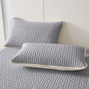 TEMU 시원하고 피부에 친화적인 베개 커버 2개 세트, 빠른 냉각, 48cm X 74cm, 베개 속통 미포함, 여름용 세탁기 사용 가능