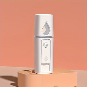 TEMU 1개 휴대용 스프레이 모이스처라이저, 촉촉함, USB 충전식 모드, 거울 기능, 휴대용 페이셜 가습기, 여행 및 가정용으로 적합, 휴대용 가습기, 페이셜 케어 도구, 페이셜 스티머