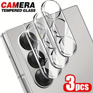 TEMU 삼성 갤럭시 Z 폴드 7 호환 HD 선명도 강화 유리 카메라 렌즈 보호필름, 스크린 프로텍터 3개 세트