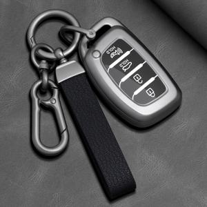 TEMU 현대 싼토페 싼타페 레노 쏘나타 엘란트라 크레타 ix35 i10 i30 i40 4버튼용 TPU 자동차 키 케이스 커버 액세서리