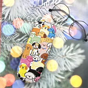 TEMU 그라피티 스타일 강아지 안경 케이스 안경 보관함 독점 애완 동물 압력 방지 낙하 방지 부자 강아지 안경 상자