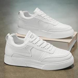 TEMU 남성용 다용도 통기성 화이트 스니커즈, 새로운 트렌디한 캐주얼 로우탑 소프트 솔 스니커즈, 사계절용