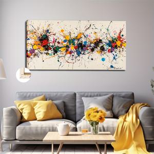 TEMU 대형 프레임 리얼리스틱 스타일 벽 장식품, 50X100cm (20X40인치), 화려한 색채의 분위기, 거실·주방·침실·사무실 및 홈 인테리어용
