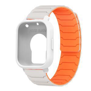 TEMU Redmi Watch 5 Active 호환 1개 실리콘 스트랩 및 TPU 스크린 보호 필름 풀 커버 보호 케이스, 마그네틱 통기성 스포츠 밴드