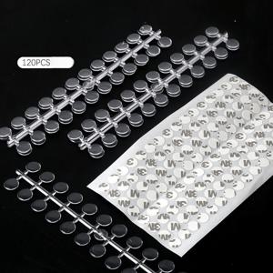 TEMU 120개 물방울 무늬 컬러 스케치 투명 네일 젤 컬러 디스플레이 보드 네일 젤 병 컬러 스케치 컬러 디스플레이 스케치 (사진 촬영용)