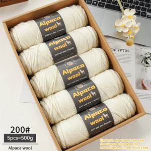 TEMU 500G 알파카 울 245 니딩 바늘 청키 울 얀 멀티컬러 가을/겨울 남성/여성 패션 제작 선물 수제 뜨개질 재료 패키지 따뜻한 스웨터 코트 스카프 모자 장갑 울 바지 무릎 보호대 얀 볼 5개/팩