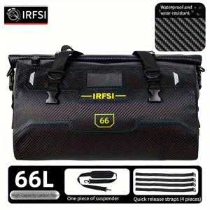 TEMU IRFSI 방수 테일 백 40L/60L 대용량 라이딩 아웃도어 드라이 백 방수 팩 방수 러기지 백 여행 백팩 뒷좌석 가방, 하이킹, 캠핑, 낚시, 수영 및 사이클링에 적합