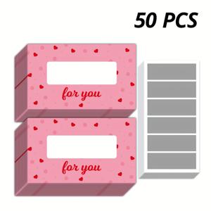 TEMU 50/100장 핑크 하트 빈 스크래치 카드, 데이 빈 상품 카드, 9x5.4cm/3.5x2.1인치, 재미있는 데이 용품, DIY 추첨 소품, 커플 보상 소품, 파티 용품, 온라인 상점, 선물, 선물 가게, 매장 데이 이벤트에 적합, 데이 상품 카드,상품권,스크래치 카드,로맨틱 테마, 에스테틱,대량 카드스톡 품질