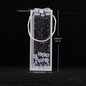 TEMU 손잡이 포함 투명 플라스틱 PVC 상자 30개, 크기 3.54x2.76x9.84인치. 액세서리, 봉제인형, 생일 파티, 꽃 장식용 및 발렌타인데이, 칠석, 스승의 날 선물 상자로 적합