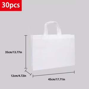 TEMU 남녀공용 선물용 재사용 쇼핑 토트백 30개, 부직포, 할로윈, 크리스마스, 파티 답례품, 의류 보관, 결혼식, 생일 선물, 공예품 휴대용 다용도, 4가지 색상 제공, 사이즈: 3512cm / 13.77x17.71x4.72인치, 선물용 가방