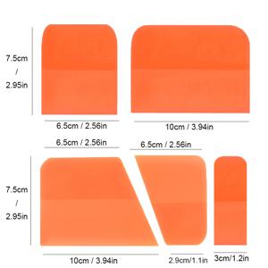 TEMU 5 in 1 PPF 스퀴지 비닐 랩 도구, 소프트 TPU 미니 스퀴지, 페인트 보호 필름용 윈도우 틴트 도구, 창문 청소용 스퀴지