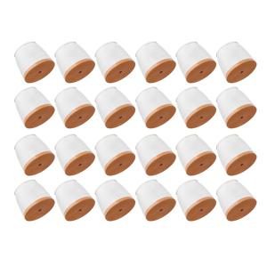 TEMU 의자 실리콘 다리 바닥 보호대 24개, 의자 다리 캡, 의자 슬라이더, 고무 의자 다리 보호대, 원목 바닥용 특수 펠트 가구 쿠션, 스크래치 방지, 미끄럼 방지, 무소음 및 내마모성 보호 커버