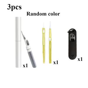 TEMU 3개 다기능 휴대폰 이어폰 청소 및 수리 키트 랜덤 색상, 삼합일 무선 이어폰 청소 펜+2.68인치 신축식 전자기기 청소솔+카드 회수 핀 조합 세트